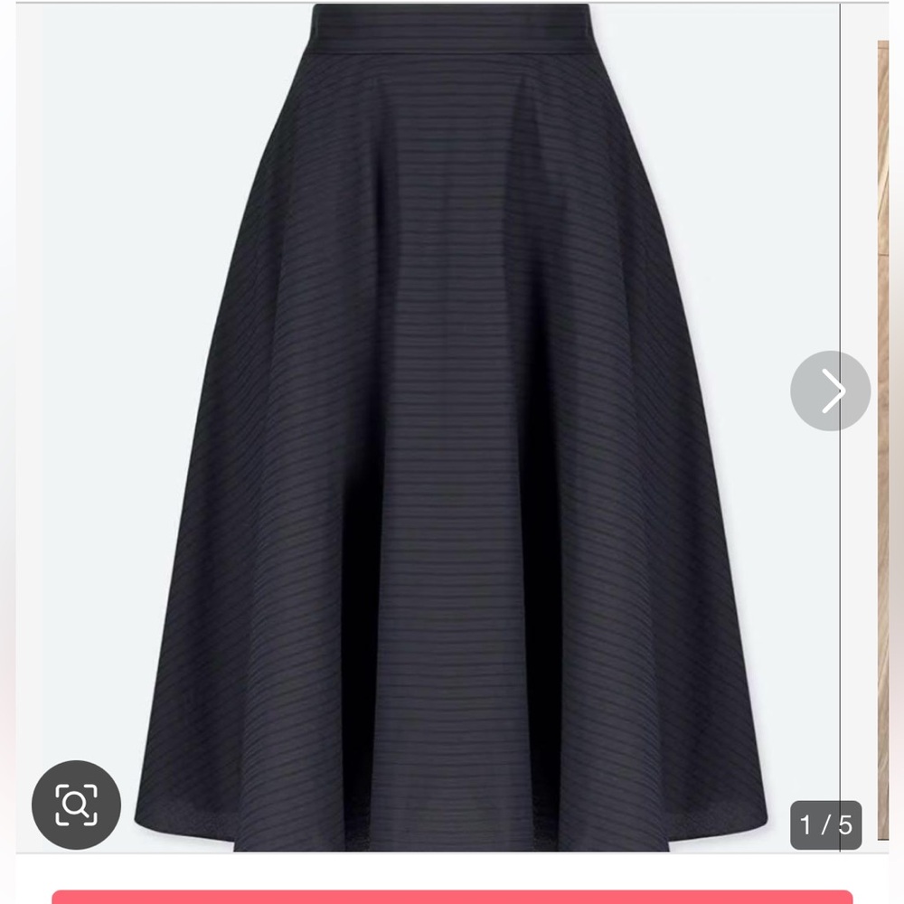 Uniqlo navy blue midi skirt
